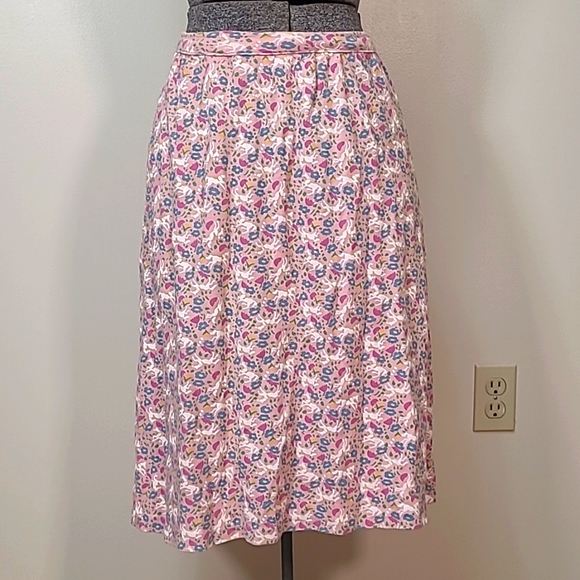 Vintage 90s Miller's Sportific Horse Equestrian Print Midi Skirt Size Large - Picture 1 of 8
